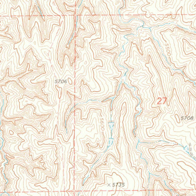 United States Geological Survey Barking Dog Spring, CO (1970, 24000-Scale) digital map