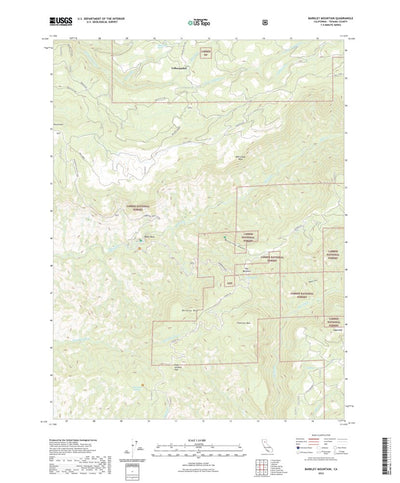 United States Geological Survey Barkley Mountain, CA (2022, 24000-Scale) digital map