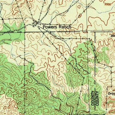 United States Geological Survey Barksdale, TX (1944, 62500-Scale) digital map