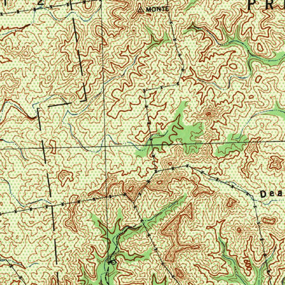 United States Geological Survey Barksdale, TX (1944, 62500-Scale) digital map