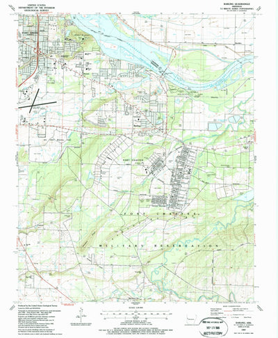 United States Geological Survey Barling, AR (1987, 24000-Scale) digital map