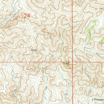 United States Geological Survey Barlow Gap, WY (1959, 24000-Scale) digital map