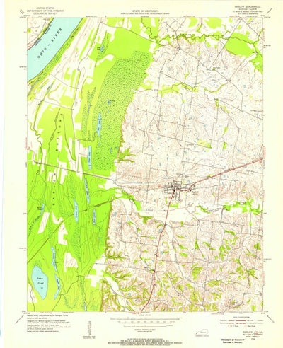 United States Geological Survey Barlow, KY-IL (1954, 24000-Scale) digital map