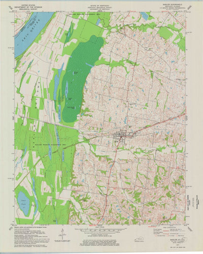 United States Geological Survey Barlow, KY-IL (1977, 24000-Scale) digital map