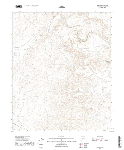 United States Geological Survey Barn Draw, NM (2023, 24000-Scale) digital map