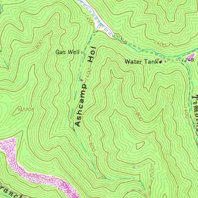 United States Geological Survey Barnabus, WV (1963, 24000-Scale) digital map