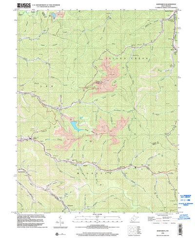 United States Geological Survey Barnabus, WV (1996, 24000-Scale) digital map
