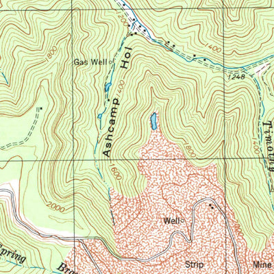 United States Geological Survey Barnabus, WV (1996, 24000-Scale) digital map