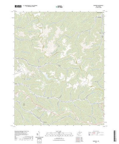 United States Geological Survey Barnabus, WV (2023, 24000-Scale) digital map