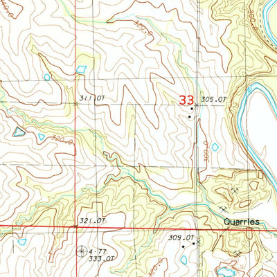United States Geological Survey Barnard, MO (1984, 24000-Scale) digital map