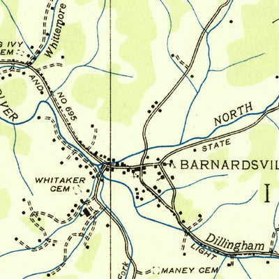 United States Geological Survey Barnardsville, NC (1935, 24000-Scale) digital map