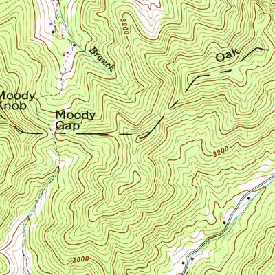 United States Geological Survey Barnardsville, NC (1946, 24000-Scale) digital map