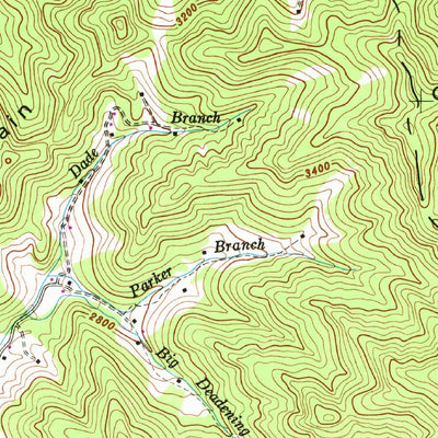 United States Geological Survey Barnardsville, NC (1946, 24000-Scale) digital map