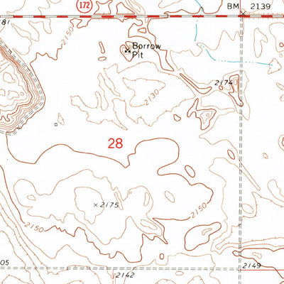 United States Geological Survey Barnes Butte, WA (1968, 24000-Scale) digital map