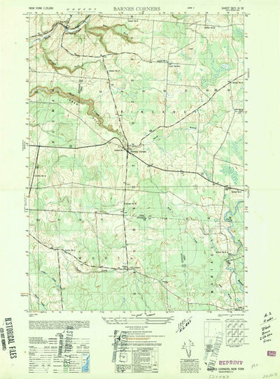 United States Geological Survey Barnes Corners, NY (1949, 25000-Scale) digital map