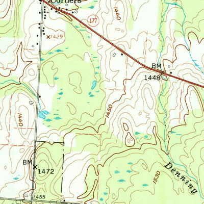 United States Geological Survey Barnes Corners, NY (1959, 24000-Scale) digital map