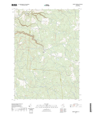 United States Geological Survey Barnes Corners, NY (2023, 24000-Scale) digital map