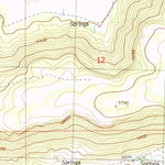 United States Geological Survey Barnes Valley, OR (1988, 24000-Scale) digital map
