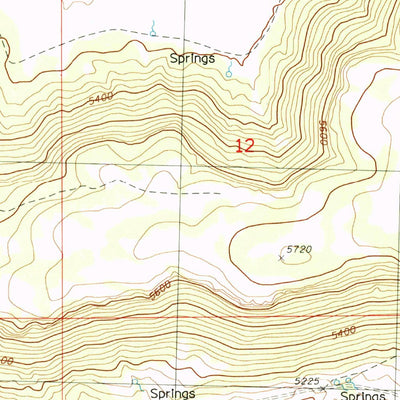 United States Geological Survey Barnes Valley, OR (1988, 24000-Scale) digital map