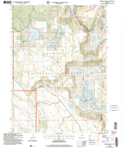 United States Geological Survey Barnes Valley, OR (2004, 24000-Scale) digital map