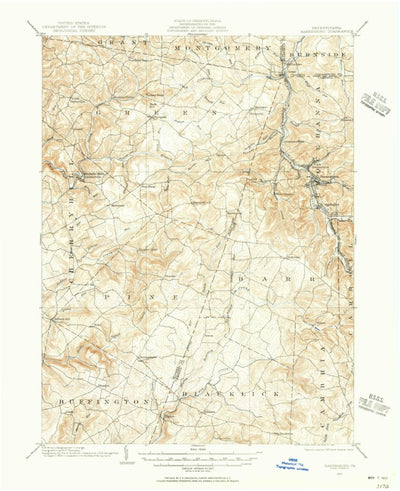 United States Geological Survey Barnesboro, PA (1902, 62500-Scale) digital map