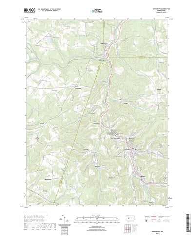 United States Geological Survey Barnesboro, PA (2023, 24000-Scale) digital map