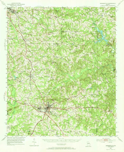 United States Geological Survey Barnesville, GA (1951, 62500-Scale) digital map