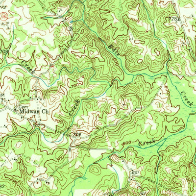 Barnesville, GA (1951, 62500-Scale) Map by United States Geological ...