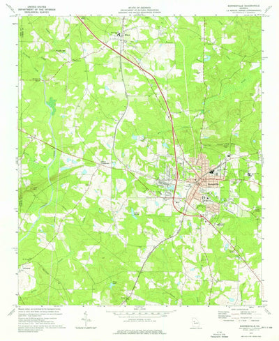 United States Geological Survey Barnesville, GA (1973, 24000-Scale) digital map