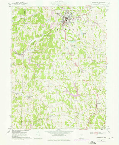 United States Geological Survey Barnesville, OH (1961, 24000-Scale) digital map
