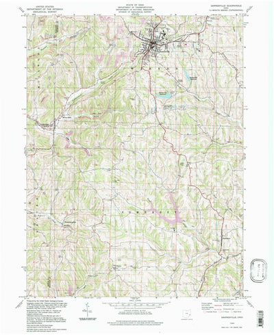United States Geological Survey Barnesville, OH (1994, 24000-Scale) digital map