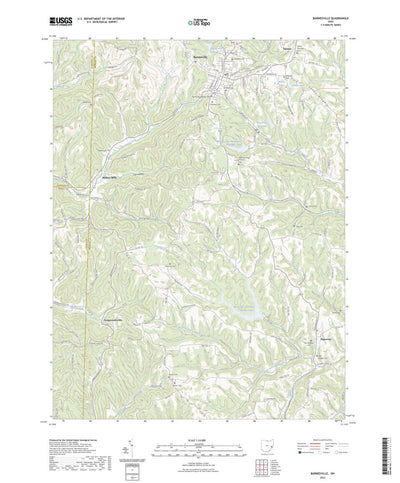 United States Geological Survey Barnesville, OH (2023, 24000-Scale) digital map