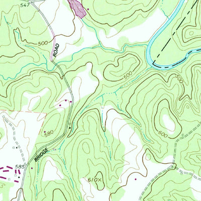 United States Geological Survey Barnett Shoals, GA (1964, 24000-Scale) digital map