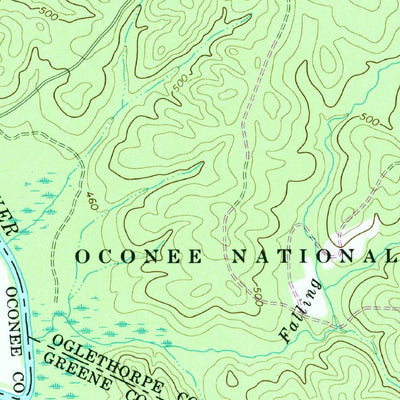 United States Geological Survey Barnett Shoals, GA (1964, 24000-Scale) digital map