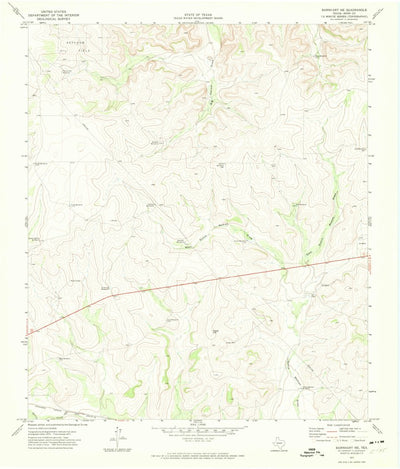 United States Geological Survey Barnhart NE, TX (1971, 24000-Scale) digital map