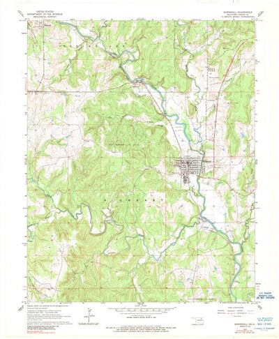 United States Geological Survey Barnsdall, OK (1964, 24000-Scale) digital map