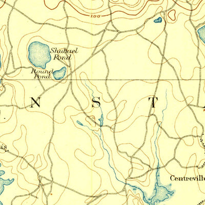 United States Geological Survey Barnstable, MA (1888, 62500-Scale) digital map