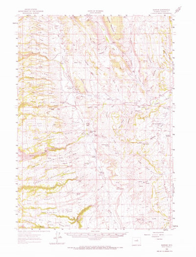 United States Geological Survey Barnum, WY (1961, 62500-Scale) digital map
