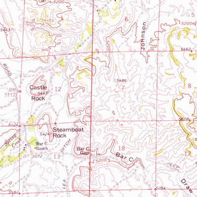 United States Geological Survey Barnum, WY (1961, 62500-Scale) digital map