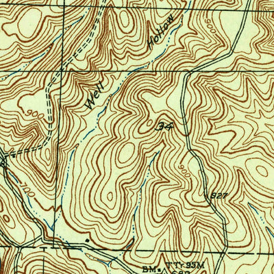 United States Geological Survey Barnumton, MO (1935, 24000-Scale) digital map