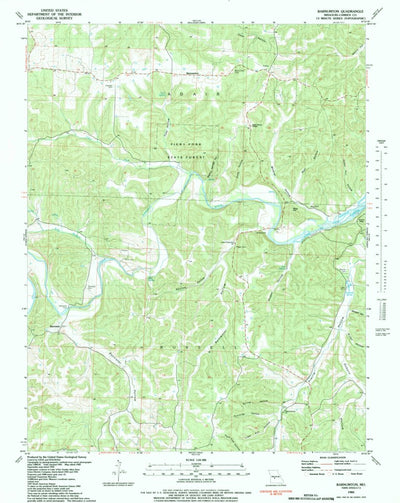 United States Geological Survey Barnumton, MO (1983, 24000-Scale) digital map