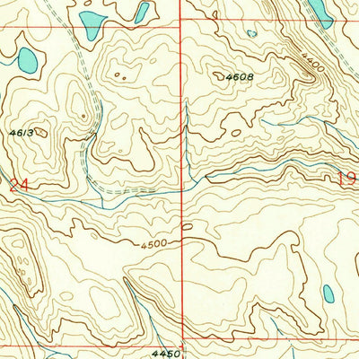 United States Geological Survey Barr Creek, MT (1958, 24000-Scale) digital map