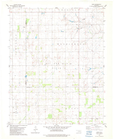 United States Geological Survey Barr, OK (1982, 24000-Scale) digital map