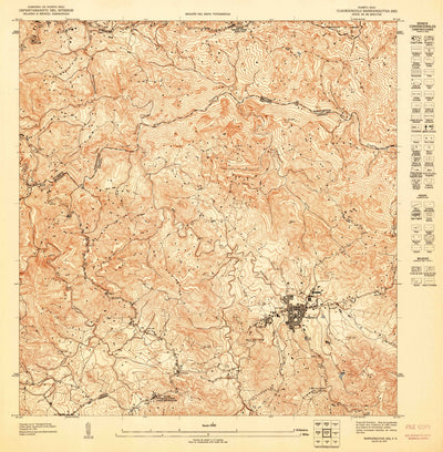 United States Geological Survey Barranquitas SE, PR (1947, 10000-Scale) digital map