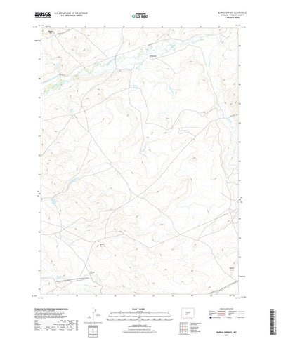 United States Geological Survey Barras Springs, WY (2017, 24000-Scale) digital map