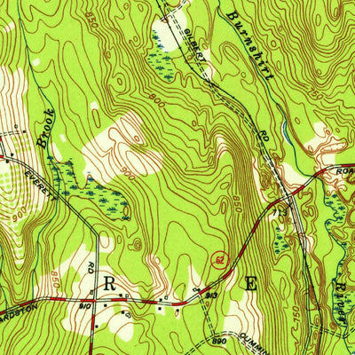 United States Geological Survey Barre, MA (1954, 31680-Scale) digital map