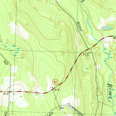 United States Geological Survey Barre, MA (1969, 25000-Scale) digital map