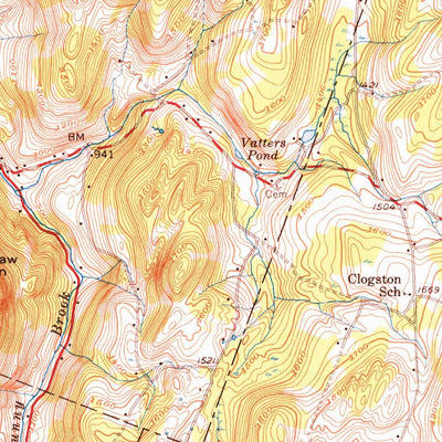 United States Geological Survey Barre, VT (1957, 62500-Scale) digital map