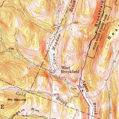 United States Geological Survey Barre, VT (1957, 62500-Scale) digital map