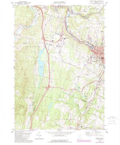 United States Geological Survey Barre West, VT (1978, 24000-Scale) digital map